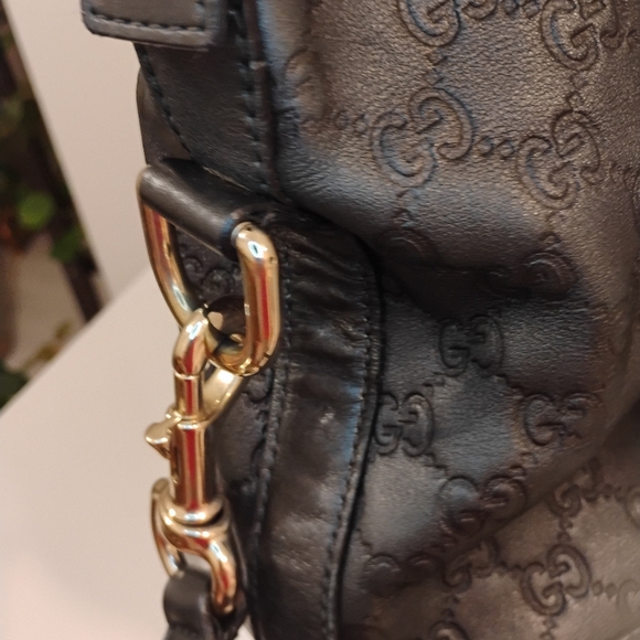 Gucci Guccissima Dome Bag - Metallic Hunter Green - Picture 7 of 16